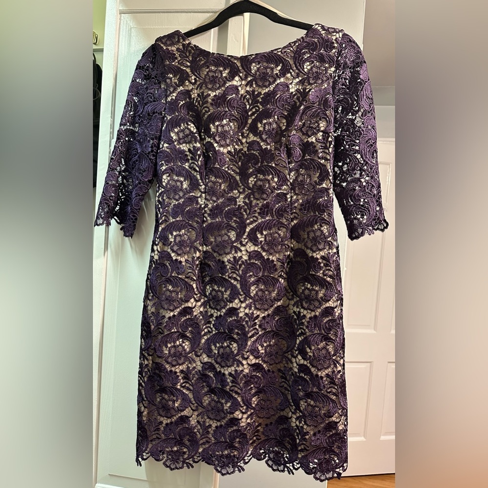 Eliza J Purple Lace Dress